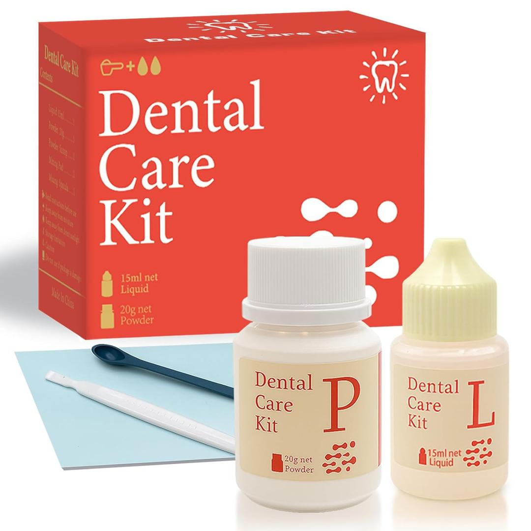 Dental Care Kit Zinc Oxide Eugenol Cement, Tooth Repair Kit for Crowns Filling, Temporary Teeth Fix for Confident Smile