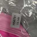 Girls Swimsuit V Neck Bikini Set Color Block with Cover Up 3Pcs Bathing Suits (Pink, 13-14Y)