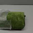 CaliTime Throw Pillow Covers Decorative 22 X 22 Inches Pack of 2 Cozy Solid Dyed Soft Chenille Cushion Cases with Pom Poms for Couch Sofa Bed Living Room Home Forest Green