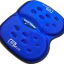 G Seat LITE Travel Gel Foam Cushion | Back Pain, Sciatica, Pressure Relief | Relieves Tailbone Discomfort, Promote Healthy Posture | Ergonomic Comfort | Car, Commute, Airplane and Travel - Blue