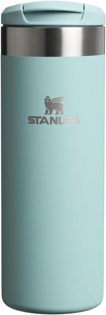 Stanley AeroLight Transit Bottle 20 oz | Locking Drink Through Lid | Leak Resistant Water Bottle or Coffee Travel Mug | Lightweight Insulated Stainless Steel | BPA-Free | Seafoam
