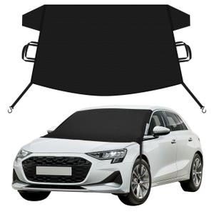 EcoNour Snow Cover Honda CRV | Designed with S-Hook Elastic Strap Windshield Cover for Ice and Snow | Enhanced 600D Oxford Fabric Frost Cover | Water, Heat & Sag-Proof Windshield Cover