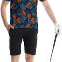 Golf Polo Shirts for Men Athletic Golf Polos Short Sleeve Performance Golf Shirts (L)