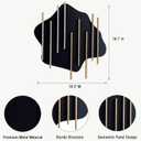 HYVAKUPPA 3D Large Metal Wall Decor Modern Aesthetic Wall Sculptures 19.3W by 19.7H Luxury Geometric Circular Decor Wall Art Artwork for Bedroom Dining Living Room Wall Decorations
