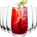 6pcs Highball Glasses Set - 16 oz, Mojito Glass Cups, Collins Glassware Set