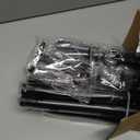 Extra Long Curtain Rods for Windows 120" to 240", 1 Inch Matte Black Drapery Rod For Bedroom Living Room Divider Adjustable Heavy Duty Outdoor Curtain Rod for Patio Cap Finials