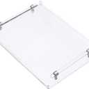 Artmaze Acrylic Serving Tray, Breakfast Tray with Acrylic Handles, Decorative for Coffee Table & Kitchen, 16x12x2 inch
