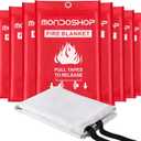 Mondoshop Emergency Fire Blanket for Camping Grill Fire Retardant Blanket for Home Kitchen - Fireproof Blanket for Picnic, Grill, Car, Office, Warehouse, School, Fireplace
