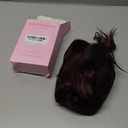 LEEONS 26 inch Drawstring ponytail Extension, Long Wavy pony tails hair extensions for Women - Synthetic Hairpiece Ponytail for Daily Use (Omber Black to Wine Red)