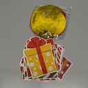 60 PCS Christmas Hanging Foil Swirls Decorations Gift Box Shape Hanging Swirls Ceiling Decorations Present Box Cutouts Party Supplies for Xmas Winter Holiday Birthday Outdoor Indoor Party Favor