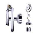 Inverted Chastity Cage Made of Stainless Steel Male Cock Cage with Urinal Tray and Catheter Penis Cage is Waterproof and Breathable Flat Chastity Device with Lock for Men's Penis Restraints (1.77in,C)