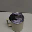 ALOUFEA 12oz Insulated Coffee Mug Cup with Handle, Stainless Steel Travel Coffee Mug with Flip Lid, Double Wall Vacuum Coffee Tumbler,Apricot