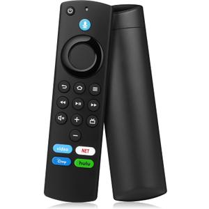 Replacement Firestick Remote Control for Fire Smart TV Cube & Stick (2nd Gen, 3rd Gen, 4K Max, 4K, Lite), Samrt TV 3rd Gen, for Toshiba, Insignia, Hisense, Pioneer TV (Black1)