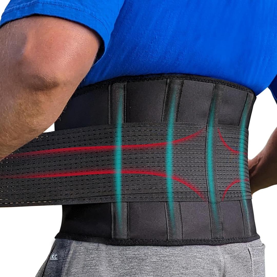 Back Brace for Lower Back Pain Relief Adjustable Lumbar Support Belt for Women & Men, Lower Back Support for Herniated Disc, Sciatica & Heavy Lifting, Workout Back Support Brace, Size XL
