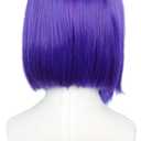 Codeven Short Hair Wigs Halloween Costume Cosplay Wig for Women (purple)