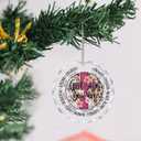 Christian Crystal Ornaments, God Says You are Scripture Floral Keepsake Decorations, Inspirational Christian Gifts for Women Teen Girls, Decorative Hanging Ornament