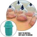 FOMIYES 20Pcs Cupping Pump Nozzle Tips Durable Connectors for Cupping Devices Easy to Install Vacuum Supplies for Home Use Wear Resistant Replacement Parts Body Therapy