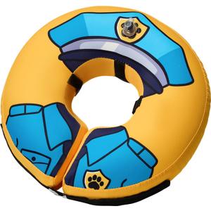 BENCMATE Inflatable Dog Cone Collar Alternative, Soft Dog Cone for Small Medium Large Dogs and Cats, Neck Recovery ECollar Donut Collar After Surgery (Medium+, Police Officer)