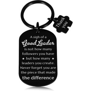 Bosses Day Office Thank You Gifts for Men Women Her Him Boss Day Leader Keychain Supervisor Funny Appreciation Gifts for Women Boss Lady Men Leader Manager Supervisor Mentor Retirement Gift