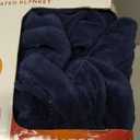 Sunbeam Microplush Heated Blanket, Blue, Size Full