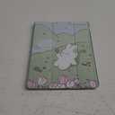 MAYCARI Cartoon Rabbit Flower Case for iPad 10.2 inch 2021/2020/2019 with Pencil Holder, Cute Animal iPad 9th/8th/7th Generation Protective Case with Soft TPU Green, Auto Sleep/Wake Cover Slim Shell