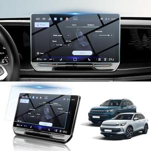 BIBIBO 12.9"for 2025 VW Tiguan Screen Protector compatible with 2025 2026 Volkswagen Tiguan (S/SE/SE R-Line Black)12.9" Display [Tempered Glass Anti Glare& Scratch Ultra-Clear] 2025 2026 VW Tiguan Accessories 2025 Tiguan