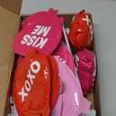 JolliLudo Valentines Day Heart Balloons Multicolor Self Inflatable Small Balloons with Bow Rod 4 Inch Mini Valentine Decoration with Sweet Love Words for Wedding Birthday Engagement Party (24 Pcs)