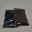 CozyWow Plus Size Tights for Women 80D Soft Solid Color Semi Opaque Pantyhose High Waist DarkBlue/Brown-3XL