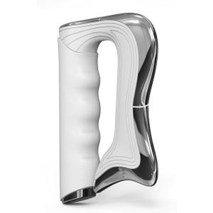 OTBK Heated Muscle Scraping Tool  Portable Muscle Relaxation Therapy Device. Features Three Modes: Vibration, Heat Therapy, and Microcurrent. (Electric Fascia Cutter-White)