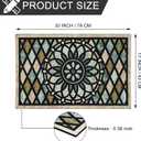 CHICHIC Welcome Door Mat 17x 30 Inch Front Doormat Outdoors for Home Entrance Outdoors Mat for Outside Entry Way Doormat Entry Rugs, Heavy Duty Non Slip Rubber Back Low Profile, Flower