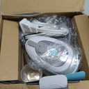 BEAUTURAL Mini Travel Steam Iron for Clothes with Dual Voltage, Temperature Control, Non-Stick Soleplate and Cord Storage, Ideal for Sewing, Quilting and Handcraft (White)