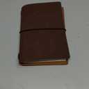 newestor Pocket Travelers Notebook, Refillable Leather Travel Journal for Men & Women, Notebook Cover for Field Notes, Moleskine Small 3.5 x 5.5 Inches, Brown