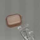 KOREDA Protective Cover Compatible with AirPods Pro & AirPods Pro 2 Case, Soft Clear Full Protective Case Shockproof Cover with Keychain Set for Airpods Pro 2nd Generation/1st Generation Case (Pink)