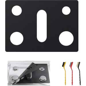 Stove Top Protector PLUS for Frigidaire Gallery Gas Range - 1 Pc （Plus Version）Reusable Splatter Guard Liner,Only Compatible with GCFG3060BF/GCFG3060BD, 3 Free Cleaning Brushes