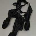 Waterproof Dog Boots for Small/Medium Dogs -Dog Paw Protectors Dog Suspender Boots Anti-Slip Pet Shoes for Outdoor Walking, Reflective Stay-On,Dirt-Proof Comfortable Booties (Black, Medium)