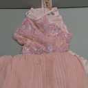 GRACE KARIN Girls Sequin Dress Christmas Party Dance Formal Birthday Fancy Sparkly Halter Chiffon Dresses Size 5-14 (12-14 Years, Fantasy Pink)