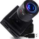 ELP Sony IMX323 Sensor Low Light Mini USB Camera with Microphone Manual Zoom 2.8-12mm Lens H.264 0.01LUX UVC USB2.0 Video Webcam Home Surveillance PC Camera for Laptop, Computer, Raspberry Pi