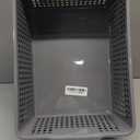 Set of 3 Large Plastic Baskets for Organizing, Plastic Storage Basket Organizer, Gray