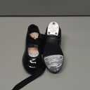 Capezio Girls Jr. Tyette Tap Shoe (7 Wide Big Kid, Black Patent)