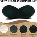 Livtribe Car Seat Cushion - Memory Foam Car Seat Pad - Sciatica & Lower Back Pain Relief - Car Seat Cushions for Driving - Road Trip Essentials for Drivers(Black)
