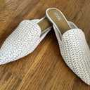 New Girl Mia Slip On Shoes Mules Clogs Size 6 Haydee Natural Woven Faux Leather