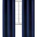 BGment Blackout Curtains 84 inches Long - Grommet Thermal Insulated Room Darkening Window Curtains for Bedroom, Set of 2 Panels (42 x 84 Inch, Navy Blue)