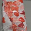 Horaldaily Valentine Tablecloth 60x84 Inch Rectangle, Red Love Hearts Washable Table Cover for Party Picnic Dinner Decor