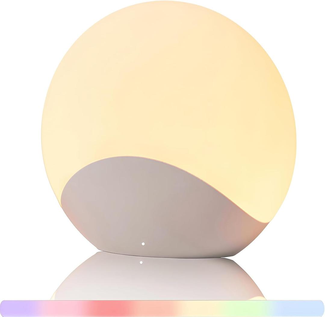 IYT Night Light for Baby, Kids Egg Light Stepless Dimming Touch Night Lamp,7 Colors Dimmable Eye Friendly Silicone Touch Lamp for Breast Feeding, Toddler Kids Bedroom Light,30 Min Hour Timer, BPA Free