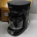 Mueller 12-Cup Drip Coffee Maker - Borosilicate Carafe, Auto-Off, Reusable Filter, Anti-Drip, Keep-Warm Function, Clear Water Level Window Coffee Machine, Kitchen Essentials & Accessories (Black)