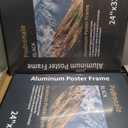 30x40 Inch Poster Frame, Plexiglass, Set of 2, Black Snap Frames, Front-loading Frame, Coating Aluminum Profile, Display Horizontally & Vertically