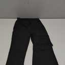 Girl's Leggings Cross High Waisted Flare Pants Yoga Bootcut Pants Solid Color Full Length Bell Bottoms (11-12 Years, Black)