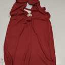 Milumia Women's Metal Ring Deep V Neck Halter Mini Dress Sexy Blackless Bodycon Party Club Short Dresses Burgundy, Large
