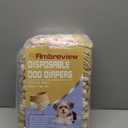 Ambreview Dog Diapers Female, Disposable Diapers for Female Dog with Stretchy Waist, Pull Up Puppy Wraps for Doggie in Heat Period Super Absorbent Leak-Proof Doggy Diaper for Dogs 30PCS (L)