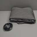 MAGZO Magnetic Thermal Insulated Door Curtain with Perspective Window, Fits 32" x 80" Door, 5 Layers Oxford&Cotton Cover Blanket Insulation Kit for Winter/Doorway/Attic Doors, Keep Cold Air Out, Grey (Gray)